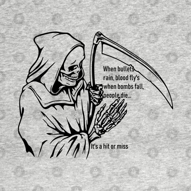 dark grim reaper evil vintage death horror quote by AlinedImaging
